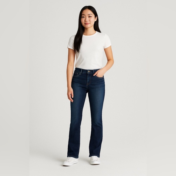 American Eagle Stretch Bootcut Jeans Size 6 Dark Wash Mid Rise AE Denim - Picture 12 of 12